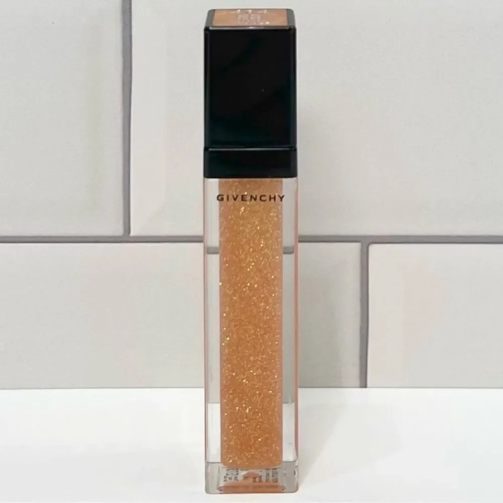 Givenchy 414 Glitter Orange Crystal Pop Gloss Lipgloss